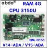 Lenovo V14-ADA /V15-ADA CPU 3150U RAM 4G Laptop anakart