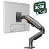 Monitör Tutucu Kol 17-30  2-9 kg Amortisörlü Vesa Monitör Standı 2026 Versiyon Koyu Gri