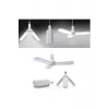 Pervane Şeklinde Katlanabilir-açısı Ayarlanabilir 45w Beyaz Led Ampul