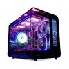QUADRO EAGLE QX100-B 9x12CM RGB FAN USB3.2 PENCERELI MID-TOWER SIYAH KASA