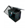 QUADRO EAGLE QX100-B 9x12CM RGB FAN USB3.2 PENCERELI MID-TOWER SIYAH KASA