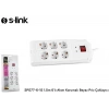 S-link SPG77-6-15 1.5m 6li Akım Korumalı Beyaz Priz