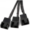 Sata Power To Fan Çevirici 3 Port Y Pin PWM Çoklayıcı Splitter Fan Kablosu 4597