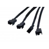 Sata Power To Fan Çevirici 4 Port Y Pin PWM Çoklayıcı Splitter Fan Kablosu