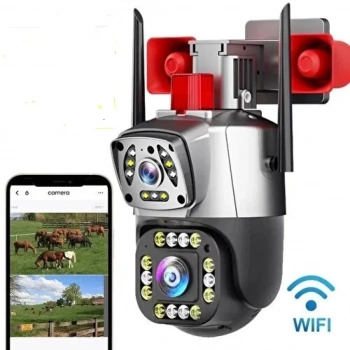 2+2 MP HD 4 Inch IP66 IP Kamera Wifi Özellikli Hareket Takipli Gece Sensörlü Alarmlı Kamera Blm-37