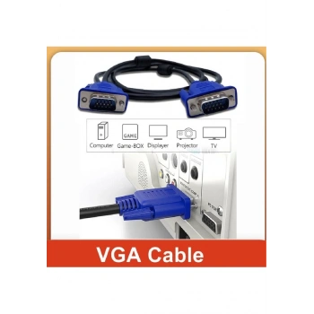 3071 1.5M Vga To Vga Monitör Ekran Uzatma Ekleme Kablosu 15 Pin