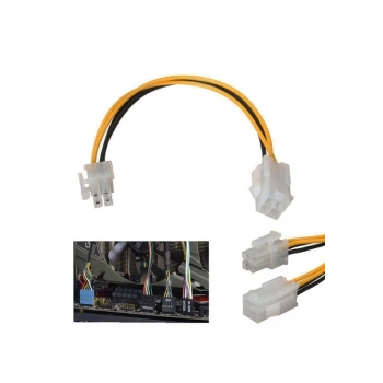 4 Pin Atx Cpu Power Supply Uzatma Kablosu 12V Güç P4 Dişi Erkek