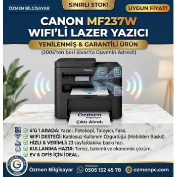 Canon MF237W WiFİ Lİ FOTOKOPİ MAKİNESİ YAZICI