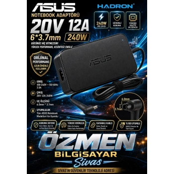 Asus Notebook Adaptörü 20V 12A 6*3.7 240W (Hadron Hd8874)