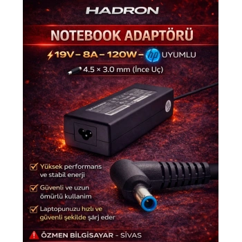 Hd8857 Notebook Adaptörü 19V 8A 4.5*3.0 120W Hp