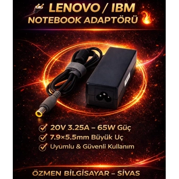 HADRON HD721 NOTEBOOK ADAPTÖR 20V 4.5A 7.9*5.5 LENOVO IBM
