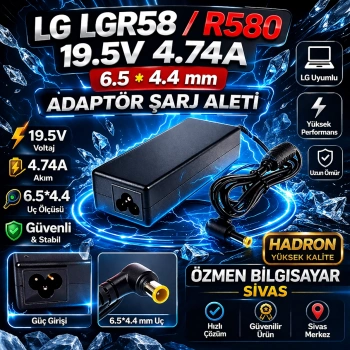 Lg Lgr58 R580 19.5V 4.74A 6.5*4.4 Adaptör Şarj Aleti (HADRON HD712)