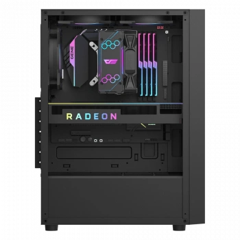 AIGO A290 USB3.0 3x12CM FAN TEMPERLI CAM SIYAH ATX KASA