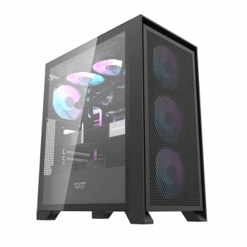 AIGO DRX70 MESH 750W 80+ USB3.0 4x12CM FAN TEMPERLI CAM SIYAH ATX KASA