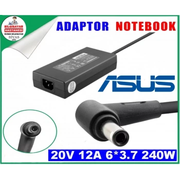 Asus Notebook Adaptörü 20V 12A 6*3.7 240W (Hadron Hd8874)