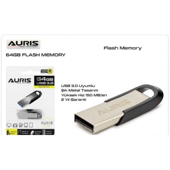 Auris 64 Gb Usb Flash Bellek 150mb/sn Hız Şık Metal