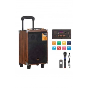 B-Q12 - 12 inch 9000w Subwoofer Kablosuz Mikrofon