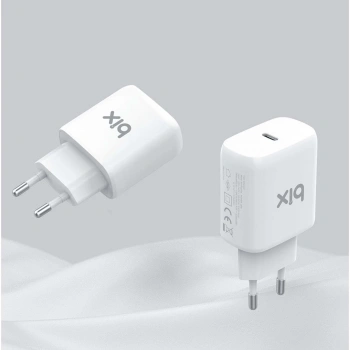 Bix BX-PD25TA 25W Hızlı Şarj / PD Port iPhone / Samsung / Android Uyumlu Seyahat Şarjı Adaptörü