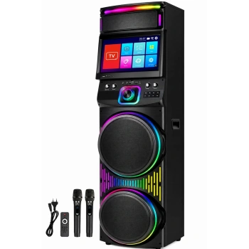 Blic BLS-82 Akıllı LED Ekranlı Parti Hoparlörü 12 Inç RGB Taşınabilir Bluetooth Ses Sistemi