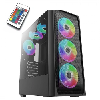 Blueforce Ultimate Kumandalı 6x120mm Fanlı Rgb Gaming Oyuncu Kasası Mid Tower Psusuz