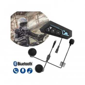 BT22 Intercom Kulaklık Motorcu Intercom Ios Android Uyumlu Suya Dayanıklı Otomatik Cevaplama