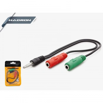 HADRON H4708 MİKROFON KULAKLIK KABLO M/F2 20CM