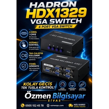 HADRON HDX1329 SWITCH VGA 4 PORT