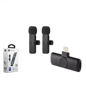 Hadron Hdx2786 Kablosuz 2*Mikrofon Lightning Siyah