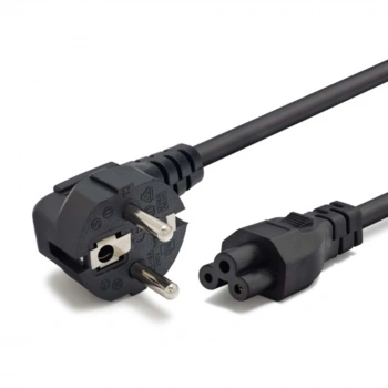 HADRON HDX5551 Yonca Güç Kablosu C5 3 Pin 1 mm 500W 1.2 m Siyah