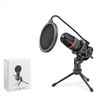 Hadron Me4Usb Profesyonel RGB Gaming Mikrofon 48kHz/16Bit Çok Yönlü USB Mikrofon Siyah