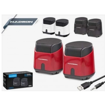 HADRON SPEAKER 8.5x9x9 CM 1+1 KALİTELİ PC HOPARLÖR