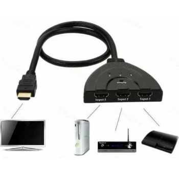 Hdmi Çoklayıcı Switch 3 Port Çoğaltıcı