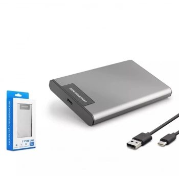 Hdx1782 Hdd Kutu Type-C3.1 Alüminyum Rgb 2.5 (Chip Rtl9201R) Silver