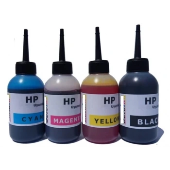 HP Yazıcılar İçin Uyumlu Mürekkep Seti 4X100ml