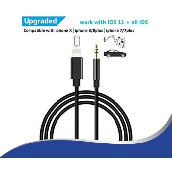 İPHONE-7-8 AUX KABLO TAK ÇALIŞTIR LİGHTNİNGH JH-023