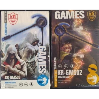 Karler KR-GM503 Kafa Bantlı 3.5mm Jack Girişli Mikrofonlu Gamer Oyuncu Kulaklık