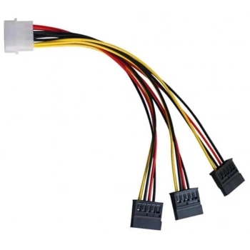 Kasa içi 3 Port ide Molex Sata Power Hdd 4 Pin Güç Kablosu