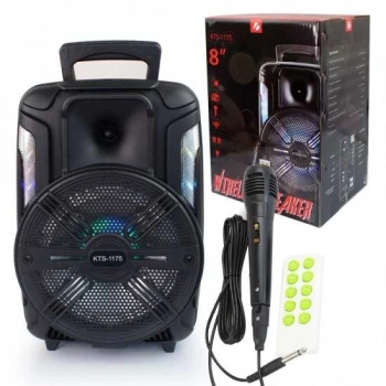 KTS-1175 MİKROFONLU LEDLİ BULUTUT SPEAKER USB-TF-FM