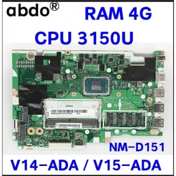 Lenovo V14-ADA /V15-ADA CPU 3150U RAM 4G Laptop anakart