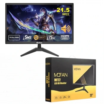 Mofan Mf22 21.5 Led Full Hd Monitör Hoparlör Hdmi + Vga 75Hz 1920x1080 Siyah