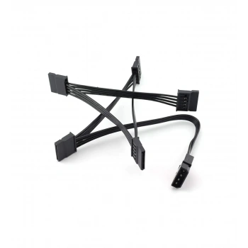 Molex to 5 Sata Power Kablo Ide 4 Pin Sata 15 Pin Sata Güç Kablosu Çoklayıcı A4355
