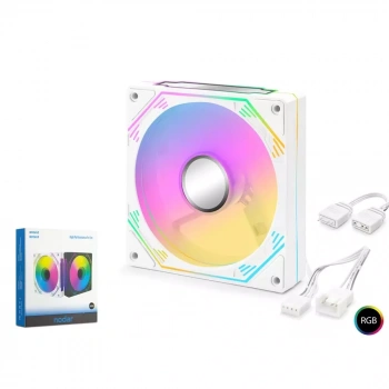 Nodar Nd2653 Kasa Fanı 5Pro İç ve Dış Parıltı Rgb 12Cm Beyaz