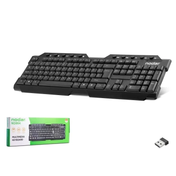 NODAR ND864 WIRELESS MULTIMEDIA KLAVYE Q SİYAH