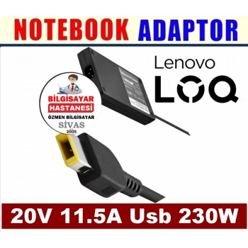 Notebook Adaptörü 20V 11.5A Usb 230W For-Lenovo (Hadron Gxhh6)
