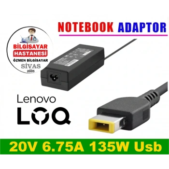 Notebook Adaptörü 20V 6.75A 135W Usb For-Lenovo (Hadron Hd8862)