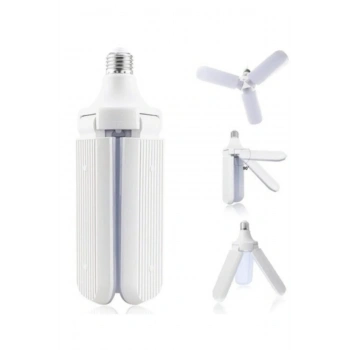 Pervane Şeklinde Katlanabilir-açısı Ayarlanabilir 45w Beyaz Led Ampul