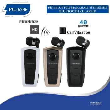 PG-6736 FİNEBLUE F910 MAKARALI TİTREŞİMLİ BLT KULAKLIK