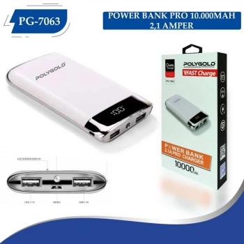 PG-7063 PRO POWER BANK 10000MAH (2,1 QUALTY ŞARZ)
