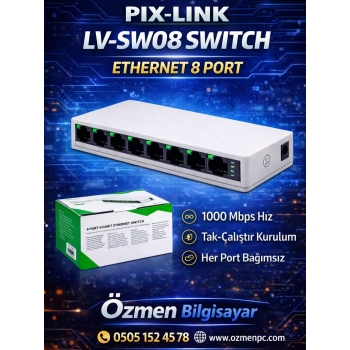 PIX-LINK LV-SW08 SWITCH ETHERNET 8 PORT
