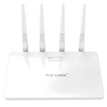 Pix-Link LV-WR21Q 5DBI 4 Anten 2.4GHz 300Mbps Repeater Acces Point Kablosuz Menzil Genişletici